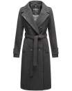 Navahoo Arnaa warmer Damen Mantel Trenchcoat B801 Anthrazit Größe XL - Gr. 42