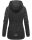 Marikoo Bikoo Damen Teddyfell gefüttert Winterjacke B802 Schwarz Größe S - Gr. 36