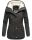 Marikoo Bikoo Damen Teddyfell gefüttert Winterjacke B802 Anthrazit Größe L - Gr. 40