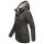 Marikoo Bikoo Damen Teddyfell gefüttert Winterjacke B802 Anthrazit Größe XXL - Gr. 44