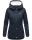 Marikoo Bikoo Damen Teddyfell gefüttert Winterjacke B802 Navy Größe S - Gr. 36