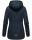 Marikoo Bikoo Damen Teddyfell gefüttert Winterjacke B802 Navy Größe S - Gr. 36