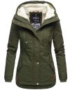 Marikoo Bikoo Damen Teddyfell gefüttert Winterjacke...