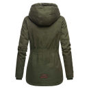 Marikoo Bikoo Damen Teddyfell gefüttert Winterjacke B802 Grün Größe L - Gr. 40
