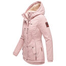 Marikoo Bikoo Damen Teddyfell gefüttert Winterjacke B802 Rosa Größe XL - Gr. 42