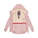 Marikoo Bikoo Damen Teddyfell gefüttert Winterjacke B802 Rosa Größe XL - Gr. 42