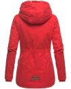 Marikoo Bikoo Damen Teddyfell gefüttert Winterjacke B802 Rot Größe XS - Gr. 34