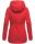 Marikoo Bikoo Damen Teddyfell gefüttert Winterjacke B802 Rot Größe XS - Gr. 34