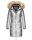 Navahoo Halina Damen Winter Steppmantel mit Kunstfell B803 Silber Größe XL - Gr. 42