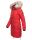 Navahoo Halina Damen Winter Steppmantel mit Kunstfell B803 Rot Größe S - Gr. 36