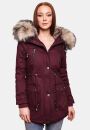 Navahoo Honigfee warme Damen Winter Jacke mit Kapuze und...