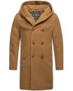 Marikoo Irukoo Herren Designer Winter Mantel lang mit...