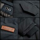 Marikoo Kamil warme Damen Winter Jacke lang mit Kapuze B807 Schwarz Größe L - Gr. 40