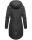 Marikoo Kamil warme Damen Winter Jacke lang mit Kapuze B807 Schwarz Größe L - Gr. 40
