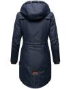 Marikoo Kamil warme Damen Winter Jacke lang mit Kapuze B807 Navy Größe XS - Gr. 34