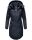 Marikoo Kamil warme Damen Winter Jacke lang mit Kapuze B807 Navy Größe L - Gr. 40