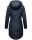 Marikoo Kamil warme Damen Winter Jacke lang mit Kapuze B807 Navy Größe XL - Gr. 42