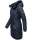 Marikoo Kamil warme Damen Winter Jacke lang mit Kapuze B807 Navy Größe XXL - Gr. 44