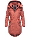 Marikoo Kamil warme Damen Winter Jacke lang mit Kapuze B807 Coral Größe XS - Gr. 34