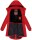 Marikoo Kamil warme Damen Winter Jacke lang mit Kapuze B807 Rot Größe S - Gr. 36