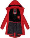 Marikoo Kamil warme Damen Winter Jacke lang mit Kapuze B807 Rot Größe XL - Gr. 42