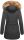 Marikoo Karmaa-Princess Damen Wintejacke mit Fellkragen B808 Schwarz Größe S - Gr. 36