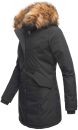 Marikoo Karmaa-Princess Damen Wintejacke mit Fellkragen B808 Schwarz Größe L - Gr. 40