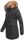 Marikoo Karmaa-Princess Damen Wintejacke mit Fellkragen B808 Schwarz Größe L - Gr. 40