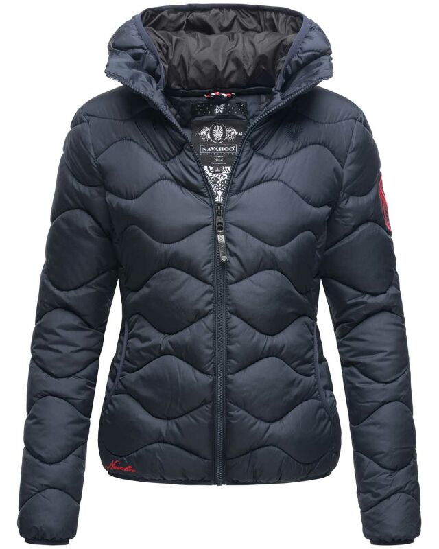 Navahoo Key Color Damen Winter Steppjacke B809 Navy Größe XS - Gr. 34