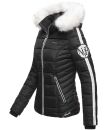 Navahoo Khingaas Damen Winter Steppjacke mit Kapuze B810 Schwarz Größe L - Gr. 40