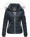 Navahoo Khingaas Damen Winter Steppjacke mit Kapuze B810 Navy Größe L - Gr. 40