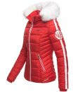 Navahoo Khingaas Damen Winter Steppjacke mit Kapuze B810 Rot Größe XS - Gr. 34