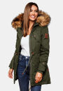 Marikoo La Viva Princess Damen Winterjacke mit Kapuze B813