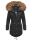 Marikoo La Viva Princess Damen Winterjacke mit Kapuze B813 Schwarz Größe S - Gr. 36