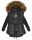 Marikoo La Viva Princess Damen Winterjacke mit Kapuze B813 Schwarz Größe M - Gr. 38