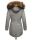 Marikoo La Viva Princess Damen Winterjacke mit Kapuze B813 Hellgrau Größe M - Gr. 38