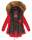 Marikoo La Viva Princess Damen Winterjacke mit Kapuze B813 Rot Größe S - Gr. 36