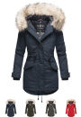 Navahoo Lady Like warme Damen Winterjacke mit Kapuze und...