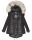 Navahoo Lady Like warme Damen Winterjacke mit Kapuze und Kunstfell B814 Schwarz Größe M - Gr. 38