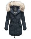 Navahoo Lady Like warme Damen Winterjacke mit Kapuze und...