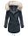 Navahoo Lady Like warme Damen Winterjacke mit Kapuze und Kunstfell B814 Navy Größe XXL - Gr. 44