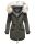 Navahoo Lady Like warme Damen Winterjacke mit Kapuze und Kunstfell B814 Anthrazit Größe XS - Gr. 34