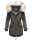 Navahoo Lady Like warme Damen Winterjacke mit Kapuze und Kunstfell B814 Anthrazit Größe XL - Gr. 42