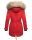 Navahoo Lady Like warme Damen Winterjacke mit Kapuze und Kunstfell B814 Rot Größe XS - Gr. 34