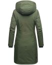 Navahoo Letiziaa warme Damen Winter Jacke lang B815 Olive Größe M - Gr. 38