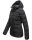 Marikoo Liebeswolke Damen Steppjacke Winterjacke mit Kapuze B816 Schwarz-Gr.XS