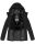 Marikoo Liebeswolke Damen Steppjacke Winterjacke mit Kapuze B816 Schwarz-Gr.XS