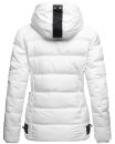 Marikoo Liebeswolke Damen Steppjacke Winterjacke mit Kapuze B816 Weiß-Gr.S