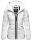 Marikoo Liebeswolke Damen Steppjacke Winterjacke mit Kapuze B816 Weiß-Gr.S