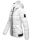 Marikoo Liebeswolke Damen Steppjacke Winterjacke mit Kapuze B816 Weiß-Gr.S